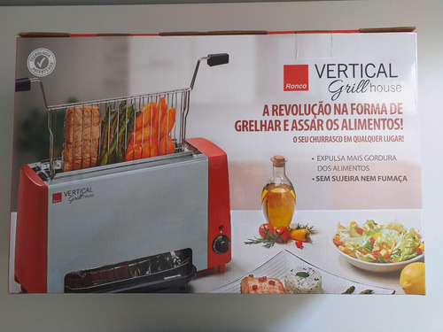 Polishop Vertical Grill House 110v 127v Novo Nota Fiscal