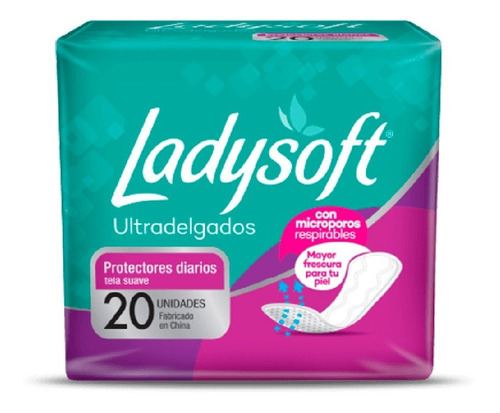 Ladysoft Protector Diario -ultradelgados Tela Suave [20 U]