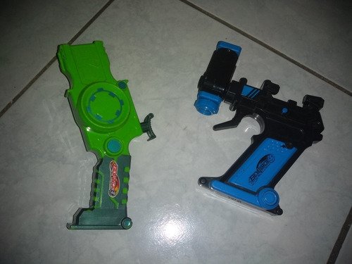 Beyblade Metal Masters Gear Launcher Gun + Green Wind Shoot