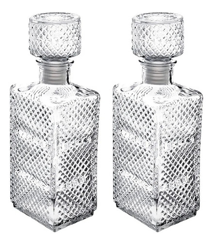 12 Botellas De Cristal Vintage Rectangular Vidrio 1 Litro