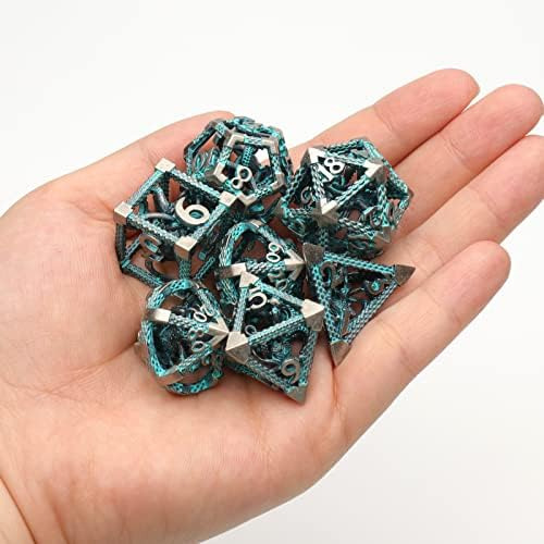 Dados D&d, Juego De Dados Poliédricos De Metal Juego De Rol