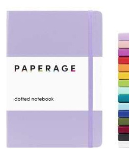 Paperage Cuaderno De Puntos (lavanda), 160 Pginas, Mediano D