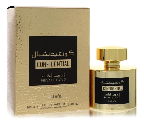 Lattafa Perfumes Confidential Private Gold Para Eau De Parf.