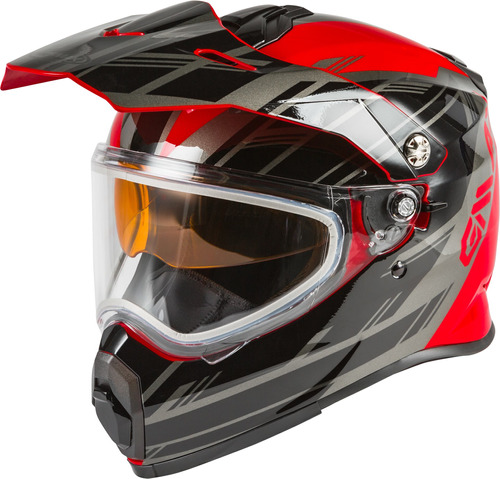 Casco Gmax Niño At-21y Epic Snow Rojo/negro/plata