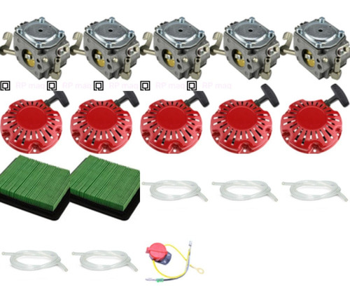 5 Carburador + 5 Retractil + 5 D Bailarina Motor Honda Gx100
