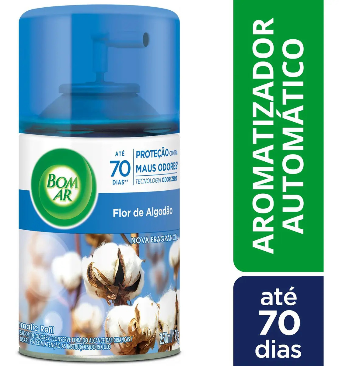 Bom Ar Automático Aerossol - Flor De Algodão Refil 250ml
