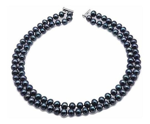 Jyx Double-row 8mm Collar De Perlas Cultivadas De Agua Dulce