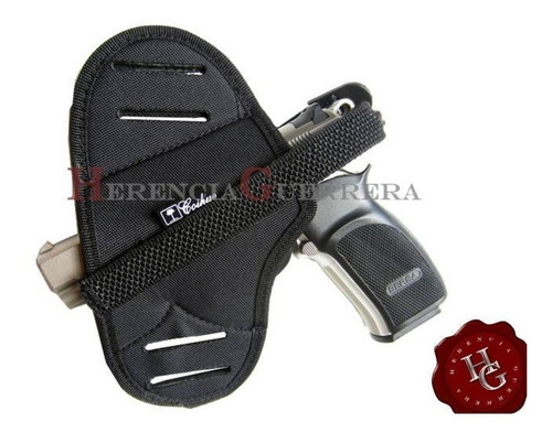 Imagen 5 de 7 de Pistolera Panqueque Universal Ambidiestro Marshall Coihue