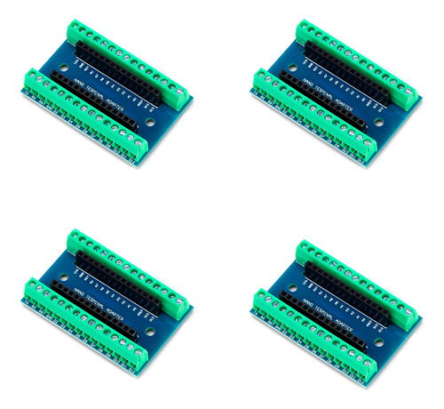 4 Piezas Shield Arduino Nano V3.0 Terminal De Clema Bornera