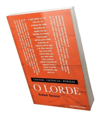 Imagem 1 de 4 de Livro O Lorde - Rafael Tenório (nova Editorial)