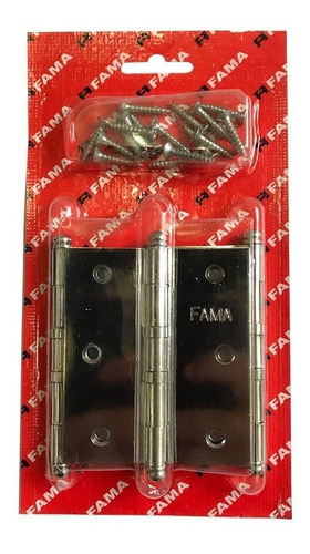 Dobradica Fama 1525 Fcb 3.1/2x3 Com Anel Blister 3un C404686