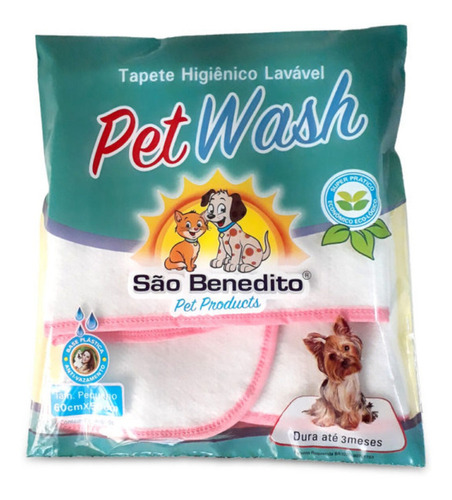 Tapete Higiênico Lavavél 60cmx50cm Pet Wash