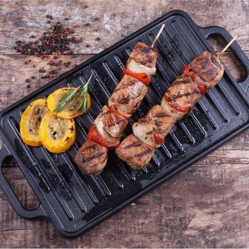 Plancha Grill Para Asar De Hierro Fundido Victoria 50 X 35cm