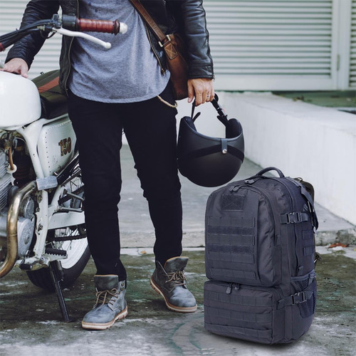 Imagen 2 de 9 de Mochila Kossok Celta Moto Táctica Gran Capacidad Reforzada