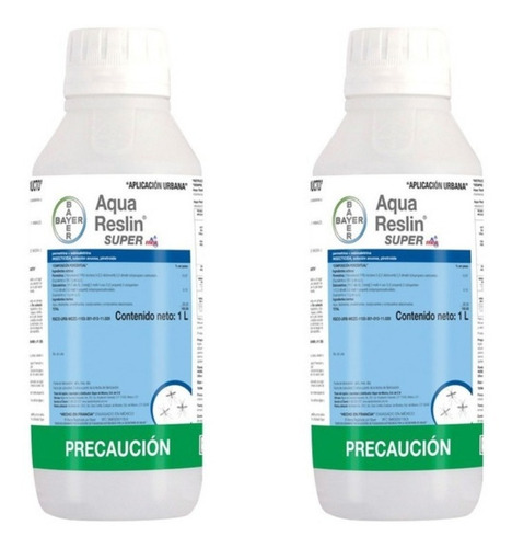 Pack 2 Aqua Reslin Super 1 Lt + Fumigador Insecticida Bayer