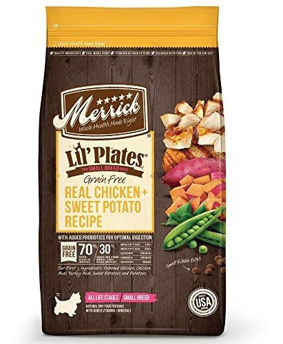 Merrick Lil Platos Grano Libre Comida Para Perros De Raza Pe