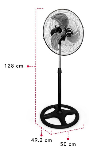 Ventilador De Pedestal Rca 3 En 1 De 18 Pulgadas Rc-18b3 Est