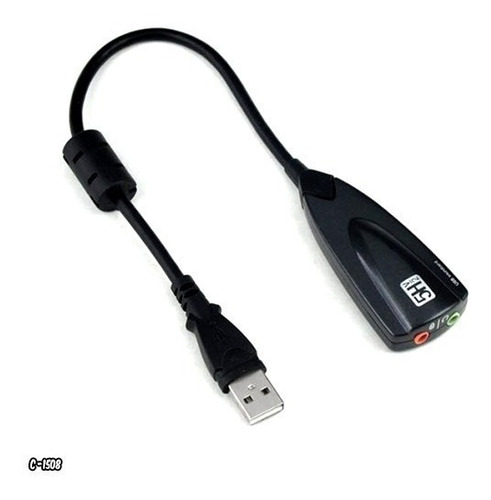 Adaptador Tarjeta De Sonido Externo Usb 7.1 Canales 3d (1508