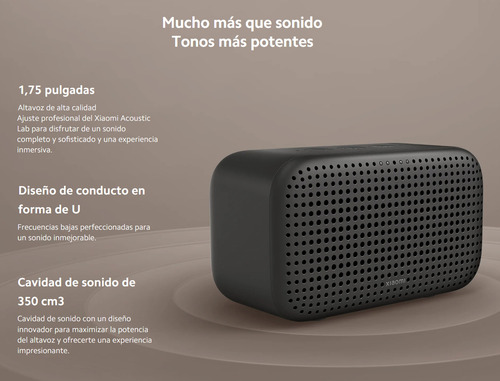 Bocina Alexa Xiaomi Smart Speaker Lite Compatible Con Apple Airplay 2 Bluetooth5.1 Wi-fi De 2,4 Ghz/5 Ghz