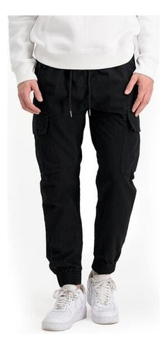 Pantalon Jogger De Tela Tipo Cargo Para Hombre