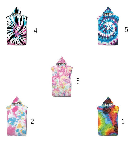 Toalla De Playa Para Niños, Bata De Baño, Poncho Con Capucha