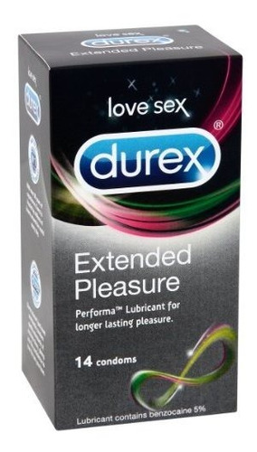 Condones Durex Extended Pleasure - Paquete De 14