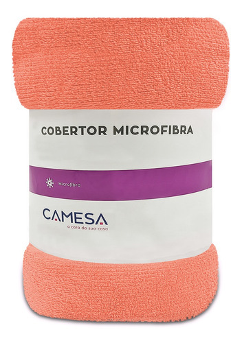 Manta Cobertor Soft Macia Queen 220x240cm Microfibra Camesa