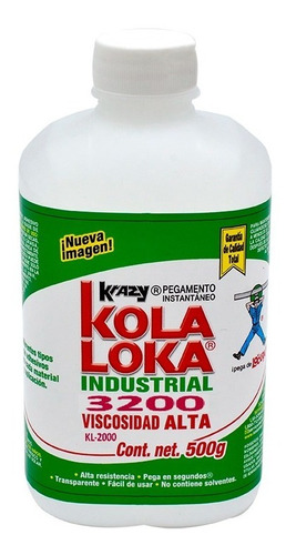 3 Pzas Kola Loka Industrial 500g Viscosidad 3200 (alta)