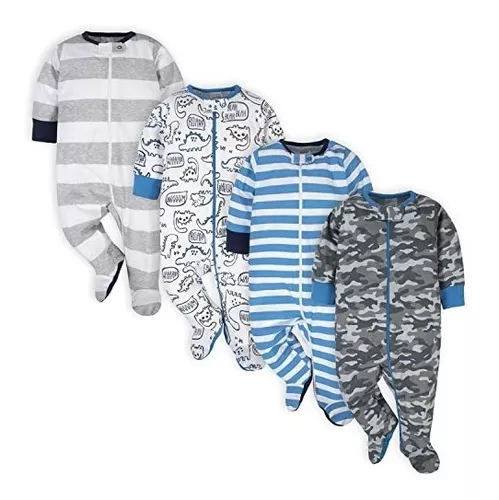 Ropa Para Bebe Paquete De 4 Pijamas Talla 0-3 Meses
