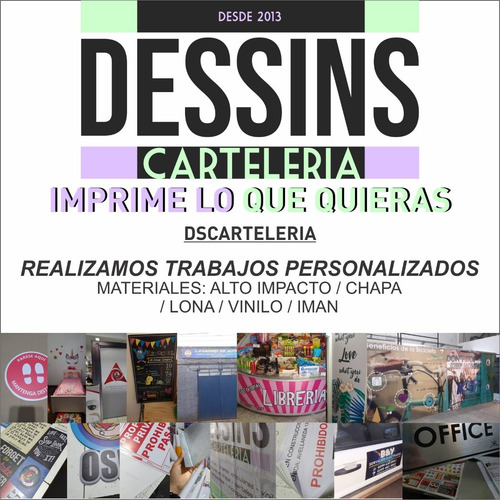 Cartel Personalizado 22x28 A Todo Color