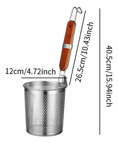 Cesta De Pasta De Malla De Papas Fritas Sifter Alimento S