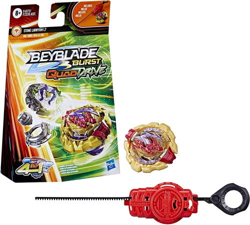 Imagen 3 de 8 de Beyblade Burst Quaddrive Stone Linwyrm L7 Hasbro Original