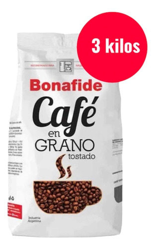 Cafe Bonafide Tostado Pack 3 Kilos