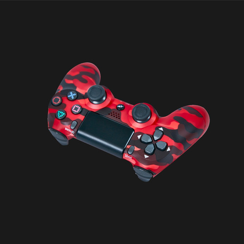 Imagen 3 de 5 de Control Gamepad Inalámbrico Njoytech Camuflado Full Para Ps4