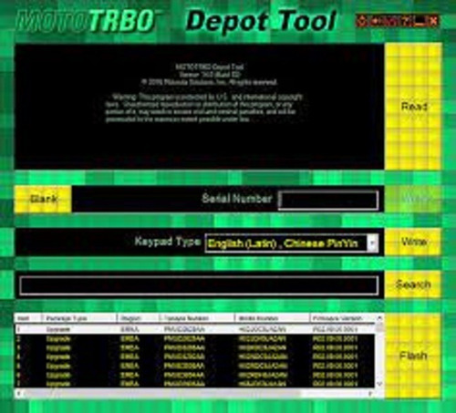 Mototrbo Depottool 14 + Key Activacion