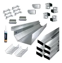 Comprar Zingueria Canaleta Americana Kit P\u002F Armar 14 Mts Chapa Galv.