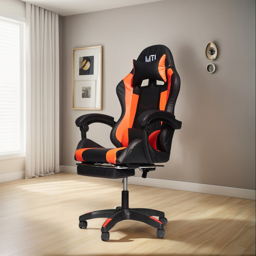 Silla Gamer Rojo Oficina Gaming Escritorio Youtuber Sillon M