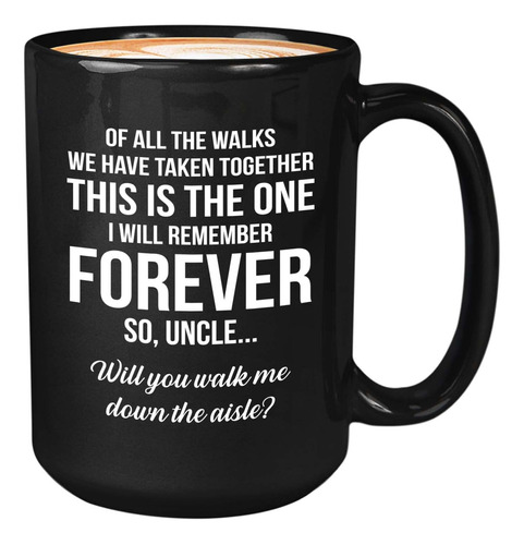 Propuesta Taza De Café 15 Oz Negro - Tío Walk Me Down The Ai