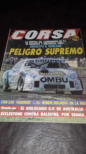 Fanáticos Falcón Revistas Corsa Tc Años 80 Y 90 Tapas Falcon (Usado)