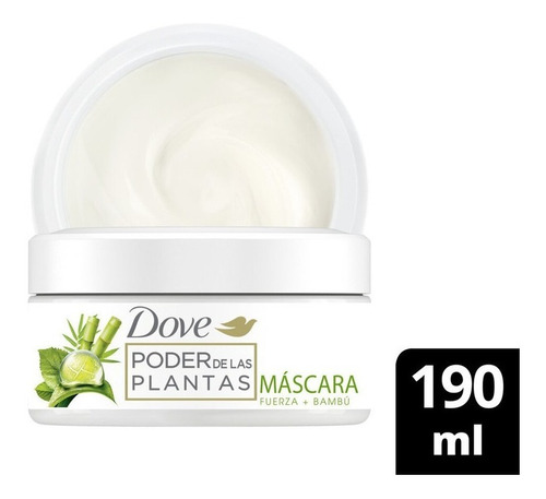 Dove Mascara Tratamiento Real Plantas Fuerza+bambú 190 Ml