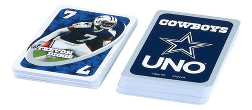 Uno Fandom Dallas Cowboys Nfl Mattel Juego De Mesa