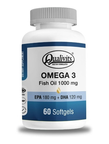 Omega 3 Fish Oil Qualivits 1000mg X 60 Cápsulas Blandas