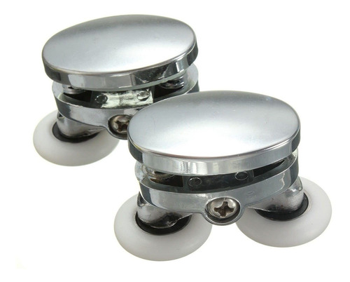 Vsols 2 Pieza 25 Mm Ducha Doble Puerta Vidrio Superior Zinc