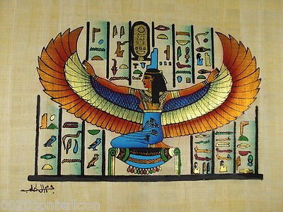 100% Autentico Egipcio Original Pintado Mano Papel Papiro X