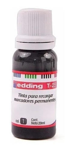 Tinta Edding Para Marcador Permanente T25 - 20ml X6 Unidades