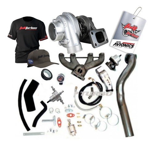 Kit Turbo Vw Ap Farol Carburado + Turbina Auto Avionics Apl