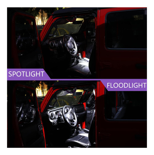 Rerpro Roll Bar Mandle Con Luz De Domo Para Jeep Wrangler Cj