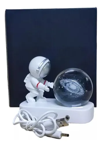 Lampara Modelo Astronauta Con Esfera 3d Diseño Variable