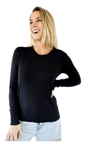 Sweater Lulyna Bremer Con Chapita En Manga Pullover !