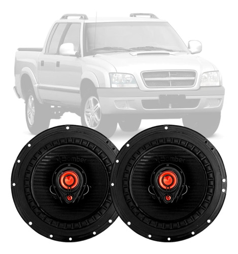 Alto Falante Porta Traseira Bbr6 Bomber Gm S10